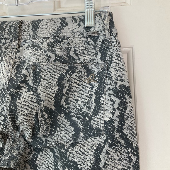 DL1961 Emma Legging Jean's Jagger New Snake Print, Grey and White, Sz 26 - Picture 14 of 15